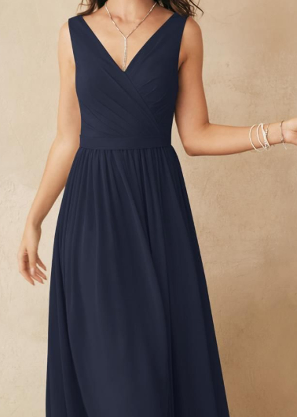 AW BRIDAL 6 S navy blue Gwyneth wedding bridesmaid party maxi dress new B33